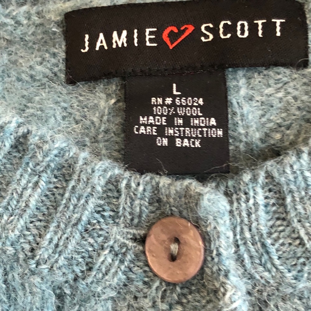 100% Wool Sweater.